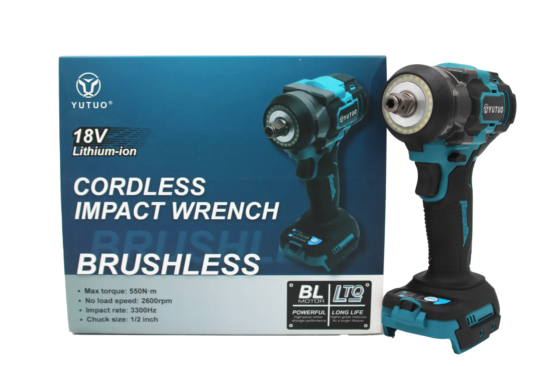 Impact Wrench 18V – 550 Nm | heavy-duty impact wrench | Makita-compatible