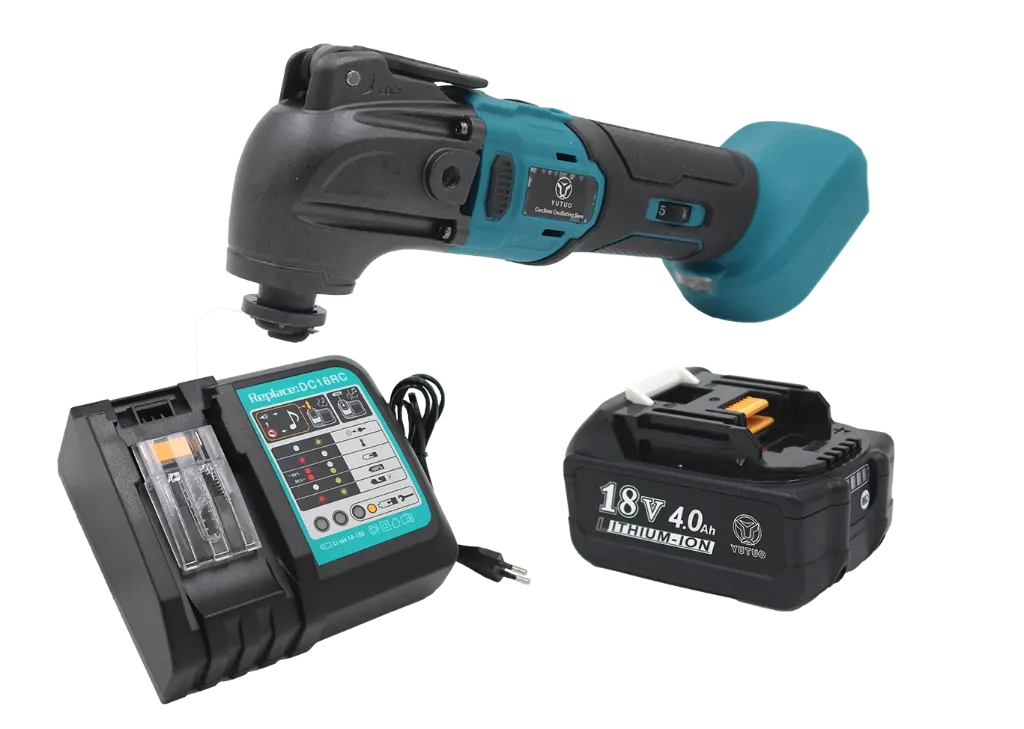 🔧 Oscillerende Multitool 18V + 4Ah + lader